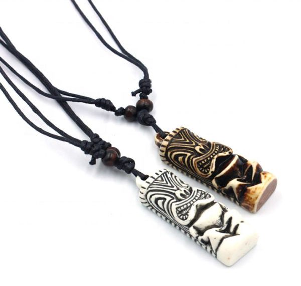 

maya necklace yak bone necklaces indian pendant primitive tribes jewelry handmade tiki choker for surfing6071016, Silver