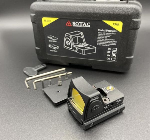 

tactical accessories airsoft scopes glock optical micro reflex rmr red dot sight adjustable brightness rifle rmr hunting optics6994046