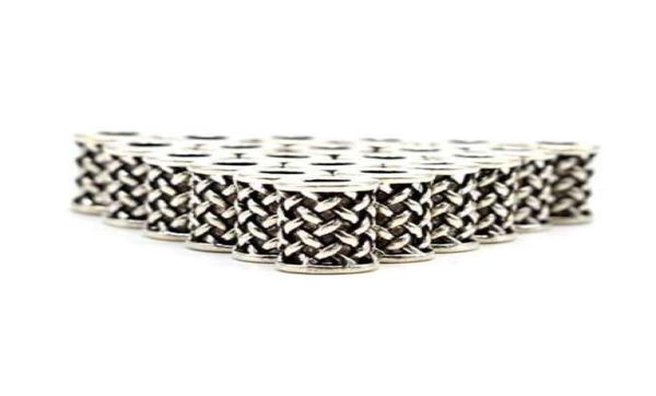 

viking rune beads beard bauble alloy vinatge silver color big hole beard beads charms for hair rune necklace diy z00072038029, Black