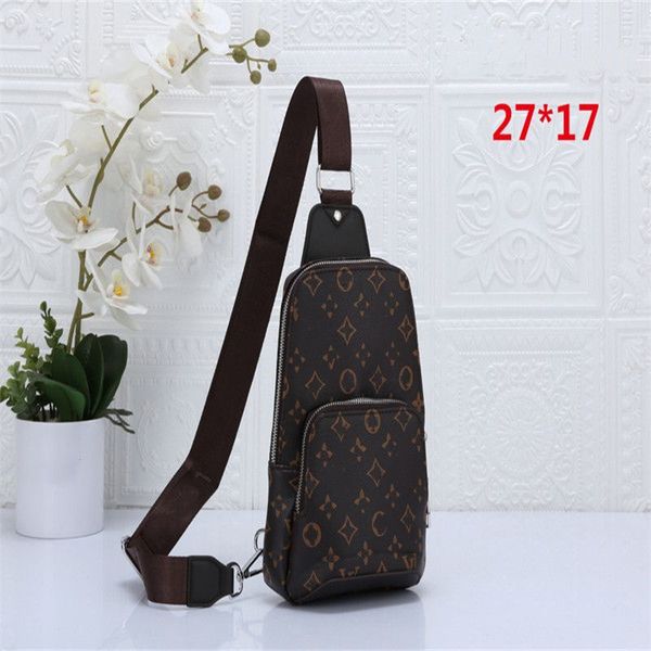

man designer duo sling bag avenue monograms leather shoulder cross body chest sling backpack mens anti-thief crossbody personal pocket bags