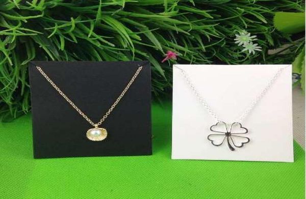 

new white 10x8cm kraft pendant card necklace card 1lot100 card 100 opp bag blank jewelry custom cost extra6907980