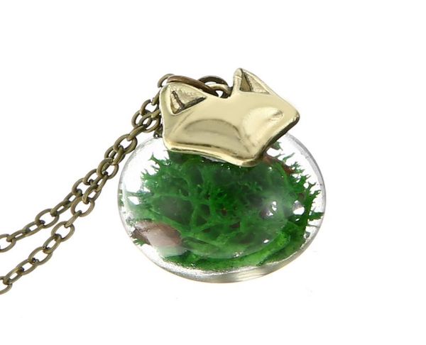 

pretty necklace fox seaweed glass ball seaweed choker necklace1980723, Silver