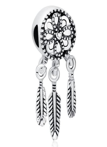 

30pcs lot fashion silver rose gold alloy metal a dream catcher design beads fit european charm diy bracelet making mt67872028, Black