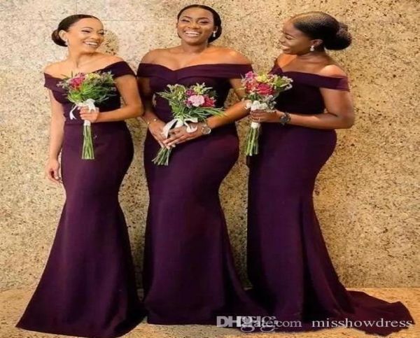 

2019 regency off the shoulder satin long bridesmaid dresses ruched sweep train wedding guest maid of honor dresses4980022, White;pink