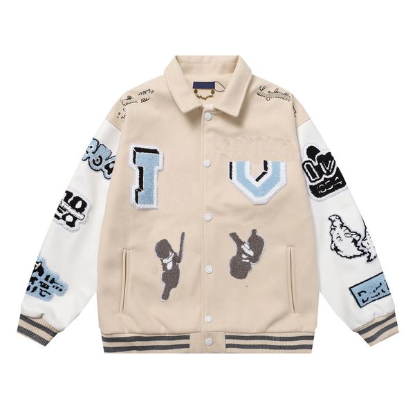 

designer baseball uniform men's sports jacket couple coat suit fashion shopping jacket m-2xl, Black;brown