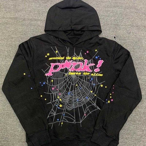 

2023 digital printing spring and autumn loose long sleeve hoodie sweater, Black