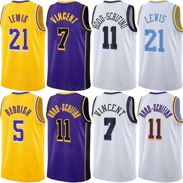 

printed draft pick basketball cam reddish jersey 5 jalen hood-schifino 11 maxwell lewis 21 gabe vincent 7 davis 3 rui hachimura 28 dangelo r, Black
