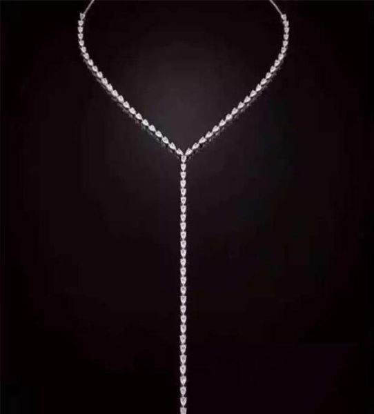 

pendant necklaces designer fashion 925 sterling silver jewelry 3a cubic zirconia party long necklace 22110166069027223396