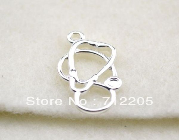 

12pcs a lot fashion silver plated 3d stethoscope charms jewelry accessory5219518, Bronze;silver