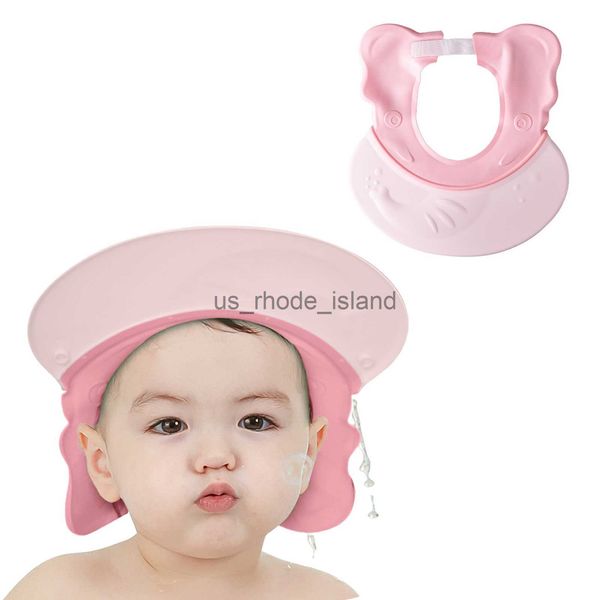 

shower caps adjustable baby shower hat soft silicone baby shower cap bathing visor multi-purpose baby shampoo cap for infants toddlers kids