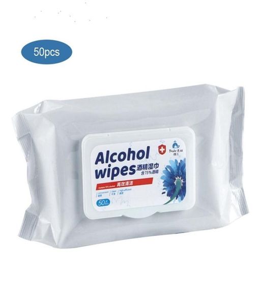 

75 alcohol wipes disinfecting disposable hand wet wipes alcohol cleaning wipe portable clean disinfecting dipes 10pcslot boom2054863