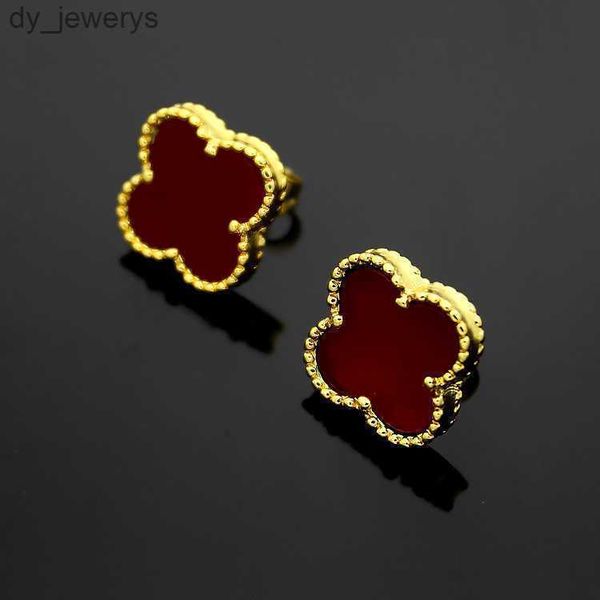 

women designer earrings love four-leaf clover earrings fashion luxury wedding earring jewelry 2022, Golden;silver