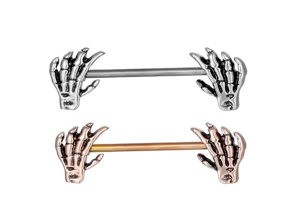 

d1001 hand nipple ring mix colors01234567891011122482686, Silver