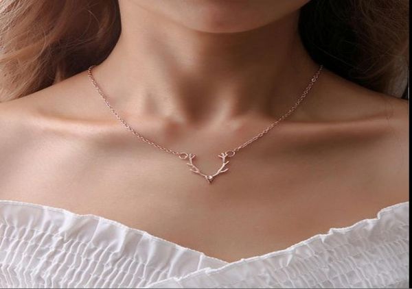 

christmas antler necklaces for womens gold silver rosegold affordable christmas gifts5443402