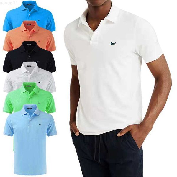 

men's t-shirts cotton mens polo shirt summer sportswear tees s-5xl solid color short sleeve polos homme lapel t-shirt l230715, White;black