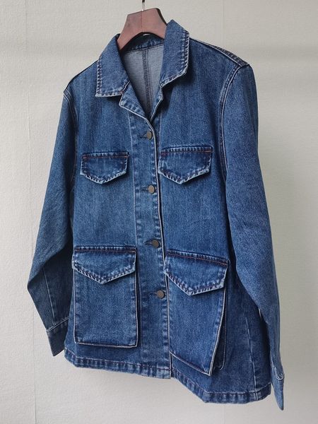 

women's jackets t-oteme blue denim army jacket in all sizes xs, Black;brown