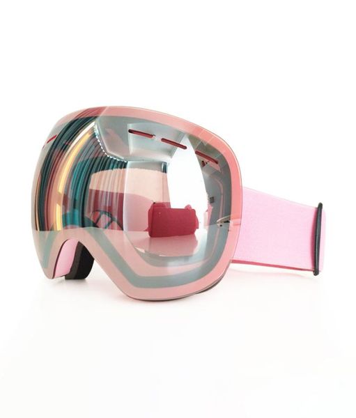 

ski snowboard goggles women skiing eyewear mask snow protection glasses double spherical mirrored8407751