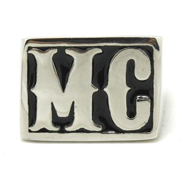 

4pcs lot size 814 motorbiker mc cool ring 316l stainless steel fashion jewelry selling biker style mc ring276l9762168, Silver
