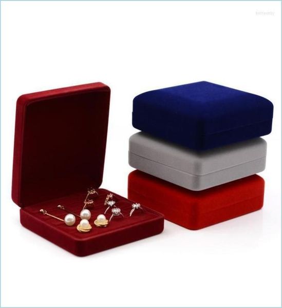 

jewelry pouches bags jewelry pouches highgrade veet storage box ring earrings collection portable drop delivery 2022 packaging di2850024, Pink;blue