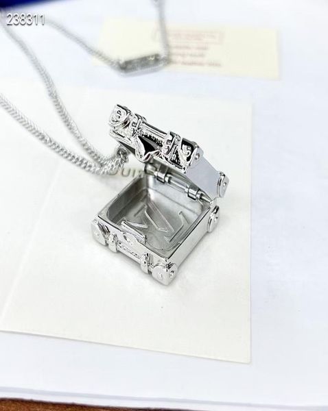 

trunk locket pendant necklace m00527012345678910114391045, Silver