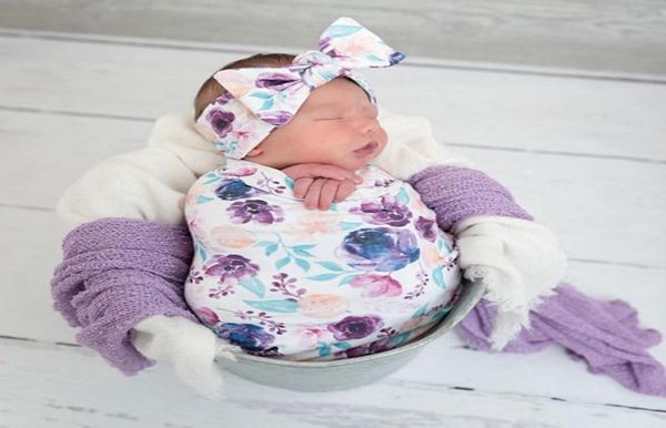 

swaddle muslin blanket newborn baby floral wrap swaddling blanket 3pcs9718844
