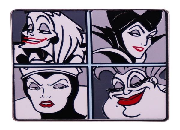 

bad girls fairy tale classy villains group enamel pin badge brooch jewelry backpack decoration accessories4100234, Blue
