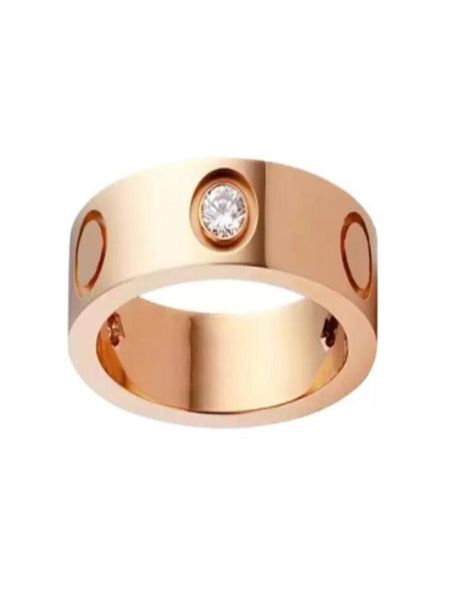 

rose gold stainless steel crystal wedding ring woman jewelry love rings men promise rings for female women gift engagement with ba1894172, Silver