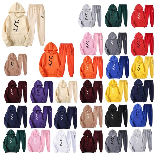 

2023 designer spring autumn fashion new men's and women's sweatshirt set sports couple hoodie casual two-piece size s-3xl, Gray
