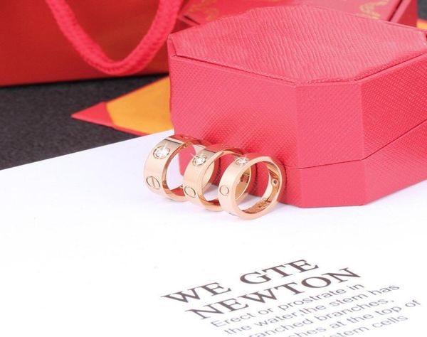 

luxurys designers band rings fashion men women titanium steel mosaic diamonds pattern lovers jewelry new narrow ring size 512 cla1298434, Silver