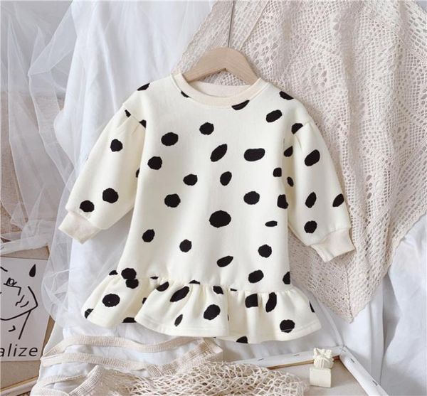 

baby kids clothing girl039s dresses winter fashion sweet cute plush warm aline black skirt with ruffles for children clothes3634569, Red;yellow