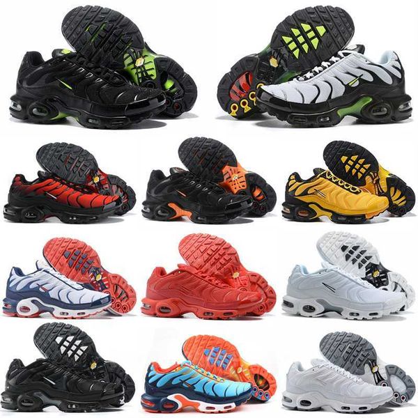 

2023 tn plus men women shoes triple black white hyper utility blue orange green fire pink outdoor mens womens metallic grey lava trainers sp