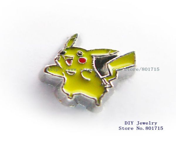 

cartoon charactor floating locket charm for living floating locket 10pcs as gift wholes fc11314238155, Bronze;silver