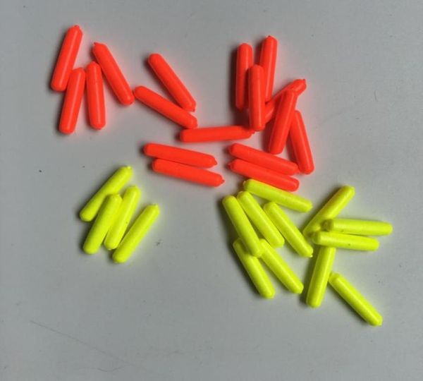 

100pcsbag cylindrical no ser mini fishing float bobber rig making fishing floating beans beads fishing accessories5222148