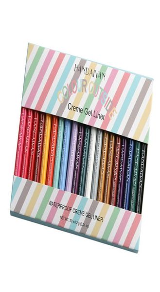 

drop new handaiyan creme gel liner 20pcset eyeliner gel waterproff eye pencil in stock with gift2508911