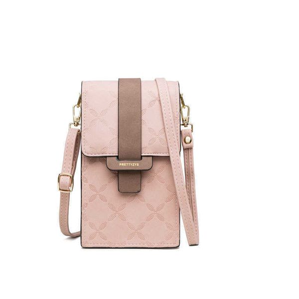 

pretti's new simple and versatile one shoulder small square bag with mobile phone bag