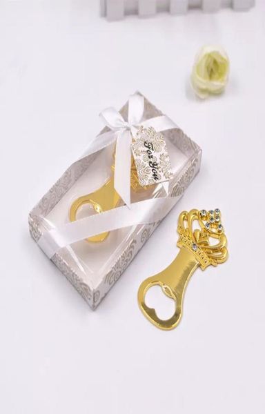 

gold crown design beer bottle openers wedding return gifts birthday party favors 50pcs lot wholes3441208, Black
