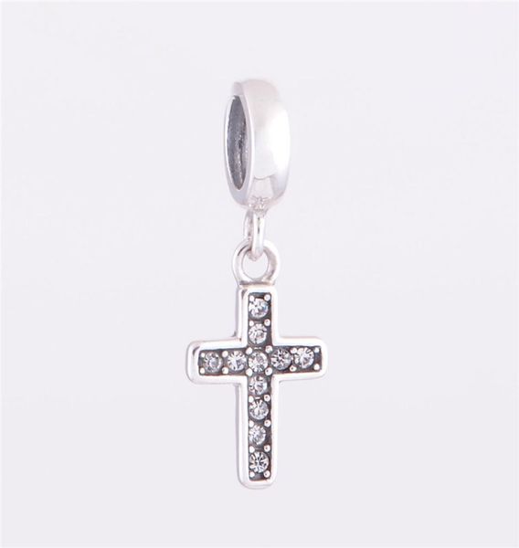 

authentic 925 sterling silver bead women charm cross dangle pendant diy jewelry fits for chamilia european charm bracelet4378918