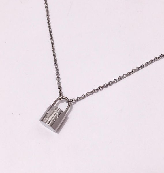 

316l titanium steel jewelry necklace necklace 18k gold rose silver necklace for men and women couple gift9356070