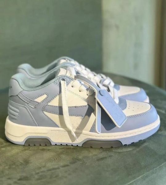 

2023 paris out of office sneakers shoes ultra-light rubber sole trainers black white mesh casual walking comfort runner couple sports box