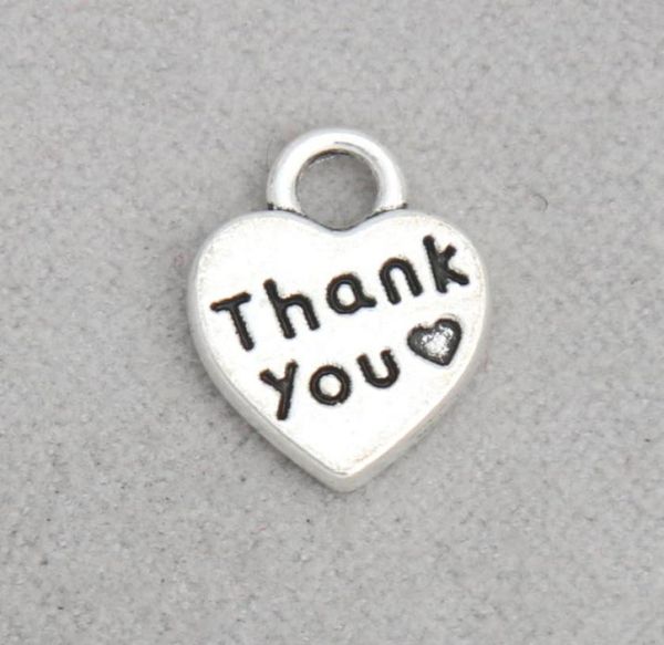 

whole fashion double side alloy thank you heart charms for thanksgiving day 1013mm 200pcs aac19112690249, Bronze;silver
