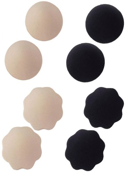 

whole5pair nipple pasties covers adhesive reusable breast adhesive bra covers nipples invisible silicone bra breast peta5625253, Black;white