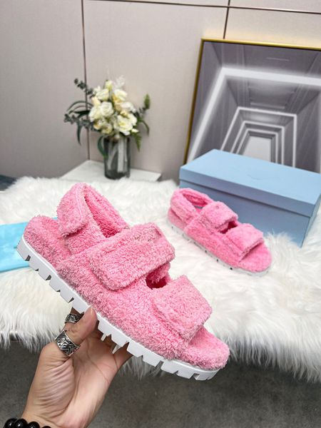 

sandals fashion macaron slippers ladies summer beach stripes casual flip flops heightening slippers designer slippers sandals cotton fluffy, Black