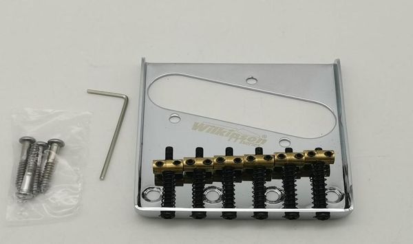 

electric guitar brass vintage bridge for telecaster saddles tele guitar bridge chrome silver wot024043239