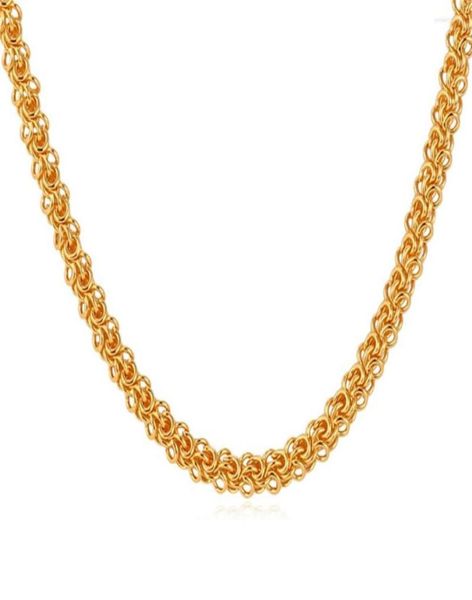 

chains collare ed link chain for men rose goldsilvergold color necklace whole jewelry n1346775416, Silver