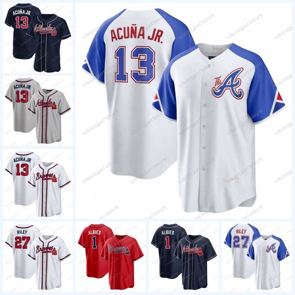 

charlie morton braves jersey ronald acuna jr. matt olson michael harris ii austin riley orlando arcia ozzie albies sean murphy kirby yates s, Blue;black