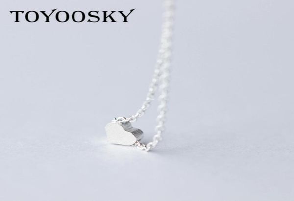 

toyoosky 925 sterling silver love heart necklaces pendants simple necklace for women fine jewelry colar bijoux collier8765570