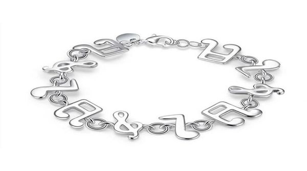 

attractive design women note bracelet creative polishing bracelet party accessories music enthusiast girl nice gift ship3609520, Golden;silver