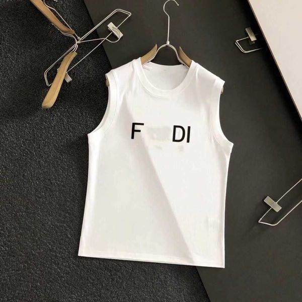 

designer style t-shirt vest 20233 summer letter printing casual sleeveless tank t-shirt men's loose sport cotton short sleeve fashion m, Black;white