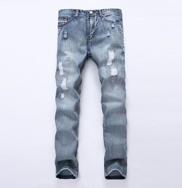 

men039s jeans ripped hiphop men trousers street skinny denim pants fashion casual dropship for male9462258, Blue