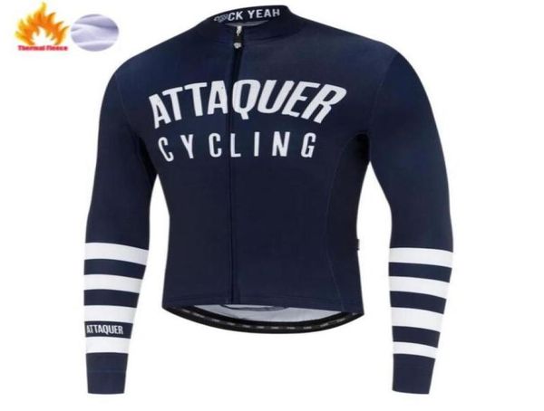 

racing jackets attaquer long sleeve cycling jersey 2021 men039s team autumn winter thermal fleece clothing ropa ciclismo67244796265841, Black;red